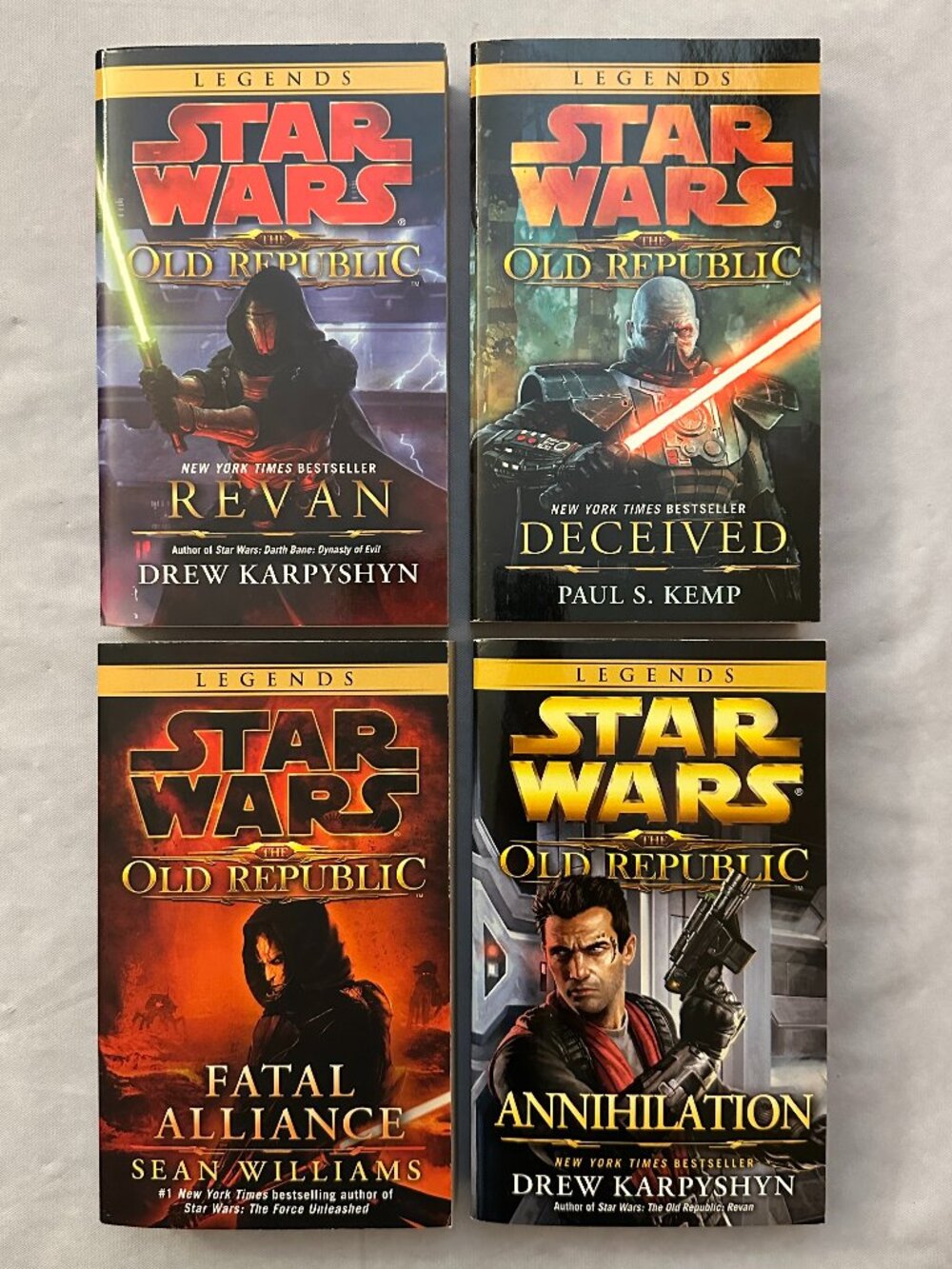 Complete 4 pc Star Wars The Old Republic Book Series / Paperback